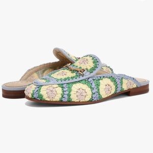 Sam Edelman Linnie Crochet Mules Flats New In Box 8.5